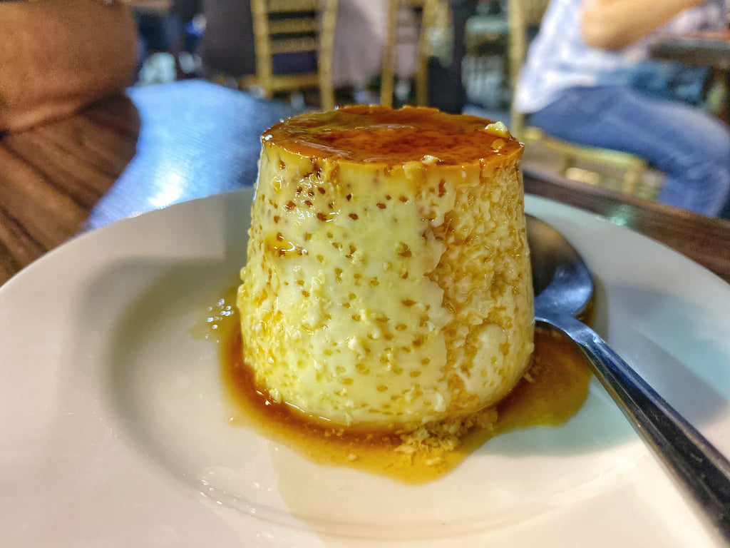 Finish your meal off with a flan...