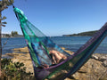 Outdoor fun with a Mexican Hammock made by hand
